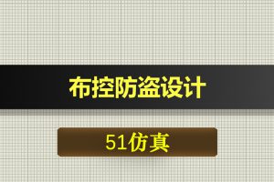 1206基于51单片机的布控防盗设计Proteus仿真